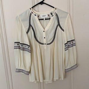 BA&SH Plume Top- ecru